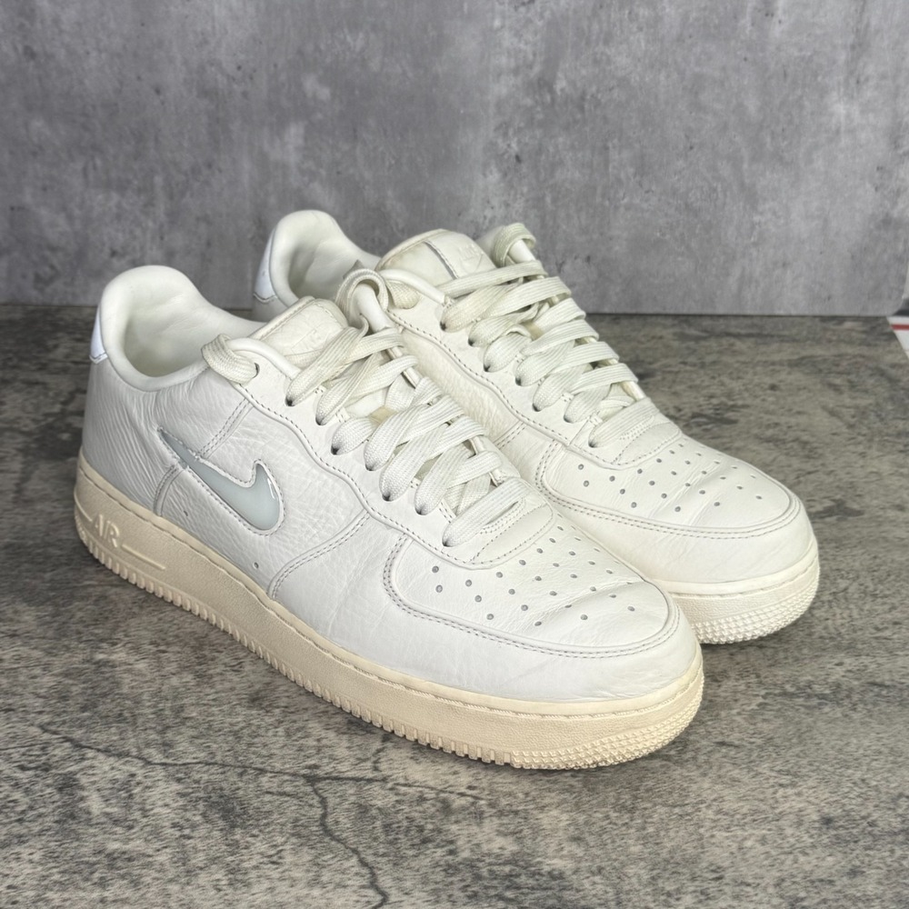 Nike Air Force 1 Retro PRM Swoosh Sail Sneakers Men 8.5  941912-100